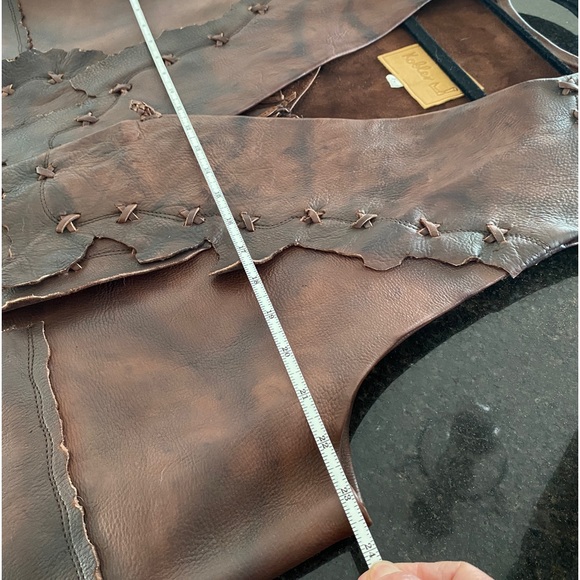 Kobler Beautiful rich leather vest brown extra-large - Picture 8 of 11